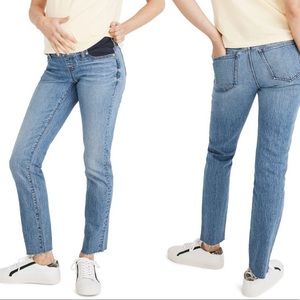 Madewell Perfect Vintage Straight Maternity Jeans in Enmore Wash